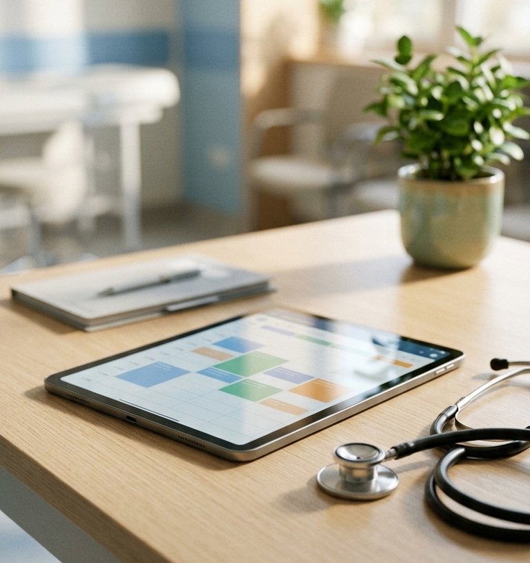 Table and Stethoscope